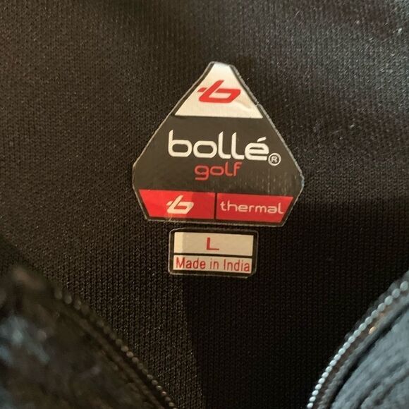 Large Bolle Midnight and Charcoal Grey 1/4 Zip Top - Picture 4 of 6